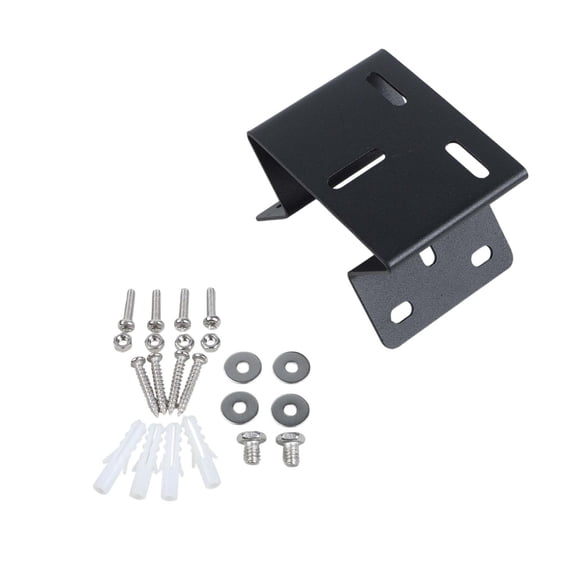 TeeRees Wall Corner Mount Bracket Bracket for Ptz Camera Antirust for Cctv Camera Wall Corner Mount Bracket 90 Degree Right-Angle, Black, Metal