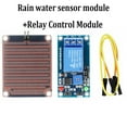 thumbnail image 1 of TeeRees Water Detection Module with Relay Output 12V Rain Sensor for Arduino And for Raspberry Pi Weather Applications, 1 of 5