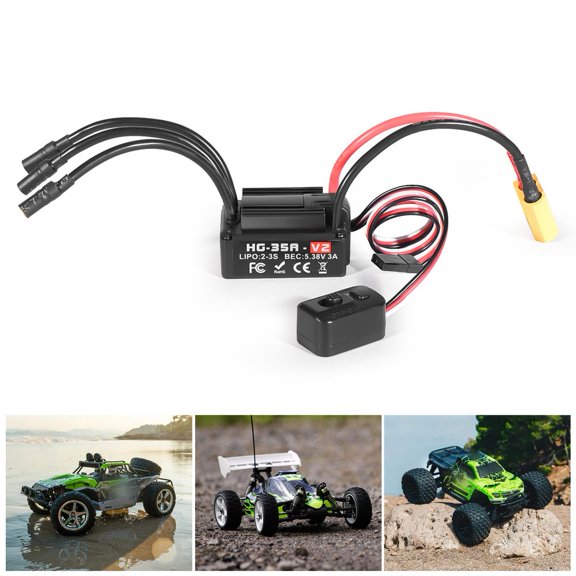 TeeRees Waterproof Hg35A 35A Brushless Esc for 118 Rc Cars - Superior Performance,B