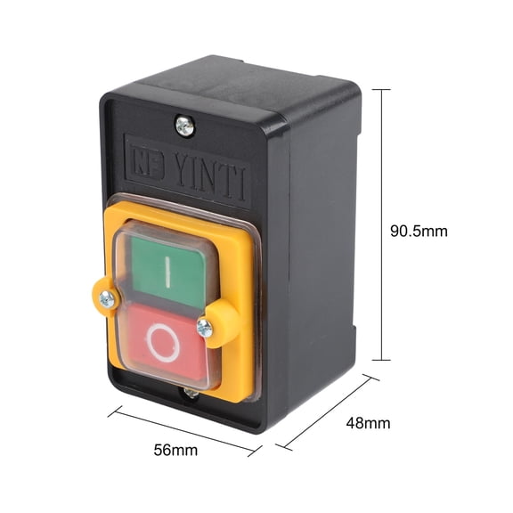 TeeRees Waterproof Push Button Switch for Motor Control Kao5H 220V 380V 10A on Off Start Stop Switch with Long Service Life