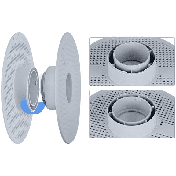 TeeRees for 3D Printer Consumable Tray with Fully Circular Aluminum Alloy Detachable,White