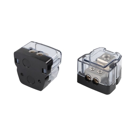 TeeRees for Car Audio Sound Enhancer Ground Distribution Box 4Ga to 8Ga Splitter with Clear,B
