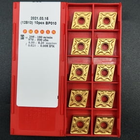 TeeRees for Machining Carbide Blade inserts industrial Lathe 10Pcs Cnc Turning Cnmg120408 Durable Processing Replacement