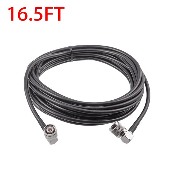 TeeRees for Trimbles 16.5Ft Gps Antenna Cable Tnc Male Right Angle to Male Connector Rg58 50 Ohm for Gnss Surveying Equipment