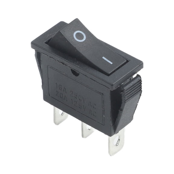 TeeRees on/off Rocker Switch 3 Position Spdt Rectangle Switch for Car Dash Boat 12V Power Push Button Spring Switch Power tool ACcessory