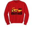thumbnail image 1 of TeeStars - Big Brother Gift for Tractor Loving Boys Toddler/Kids Sweatshirts 3T Red, 1 of 3