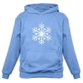 thumbnail image 1 of TeeStars - Big White Snowflakes Christmas Gift Xmas Hoodie Small California Blue, 1 of 3