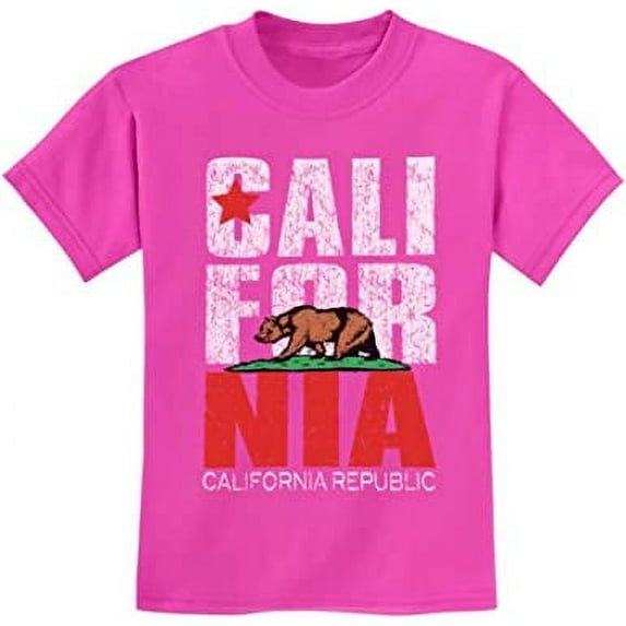 TeeStars - California Bear Republic Kids T-Shirt Large Pink
