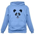 thumbnail image 1 of TeeStars - Cute Panda Bear Face - Best Gift for Panda Lovers Women Hoodie Small California Blue, 1 of 3