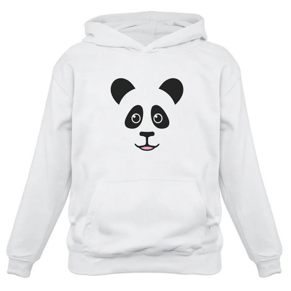 TeeStars - Cute Panda Bear Face - Best Gift for Panda Lovers Women Hoodie X-Large White