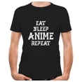 thumbnail image 1 of TeeStars - Eat Sleep Anime Repeat T-Shirt Medium Black, 1 of 6