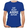 thumbnail image 1 of TeeStars - Eat Sleep Anime Repeat T-Shirt Small Blue, 1 of 6