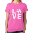 thumbnail image 1 of TeeStars - I Love Soccer - Perfect Gift for Soccer Players / Fans Women T-Shirt Large Pink, 1 of 5