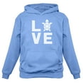 thumbnail image 1 of TeeStars - I Love Turtles - Animal Lover Turtle Print Cute Hoodie Medium California Blue, 1 of 3