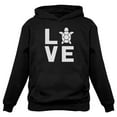 thumbnail image 1 of TeeStars - I Love Turtles - Animal Lover Turtle Print Cute Hoodie XX-Large Black, 1 of 3