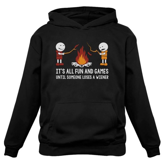 TeeStars - It's All Fun And Games Until Someone Looses A Women Hoodie Medium Black