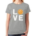 thumbnail image 1 of TeeStars - Love Basketball - Gift Idea for Basketball Fans Cool Women T-Shirt XX-Large Gray, 1 of 5