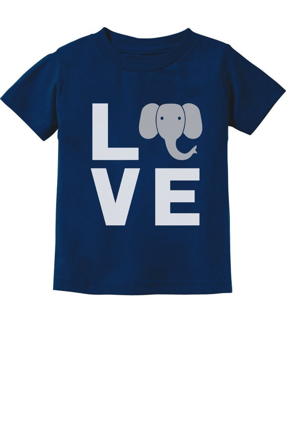 TeeStars - Love Elephants Be Nice To Elephants Toddler Kids T-Shirt 5/6 Navy