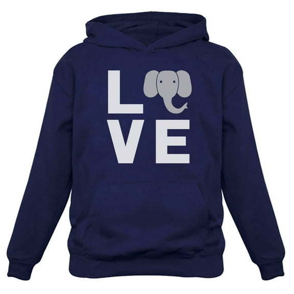 TeeStars - Love Elephants To Elephants Animal Lover Women Hoodie XX-Large Blue