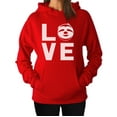 thumbnail image 1 of TeeStars - Love Sloths - Lazy Sloth Smiling Face - Animal Lovers Women Hoodie XX-Large Red, 1 of 4