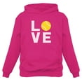 thumbnail image 1 of TeeStars - Love Tennis - Gift Idea for Tennis Fans Cool Hoodie Large Pink, 1 of 3