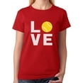 thumbnail image 1 of TeeStars - Love Tennis - Gift Idea for Tennis Fans Cool Women T-Shirt Medium Red, 1 of 5
