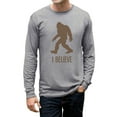 thumbnail image 1 of TeeStars Men's - Bigfoot I Believe Long Sleeve T-Shirt Large Grey, 1 of 1