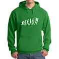 thumbnail image 1 of TeeStars Men's - Evolution Of Skate Hoodie X-Large Green, 1 of 3