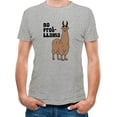 thumbnail image 1 of TeeStars Men's - No Prob Llama T-Shirt XXX-Large Grey, 1 of 3