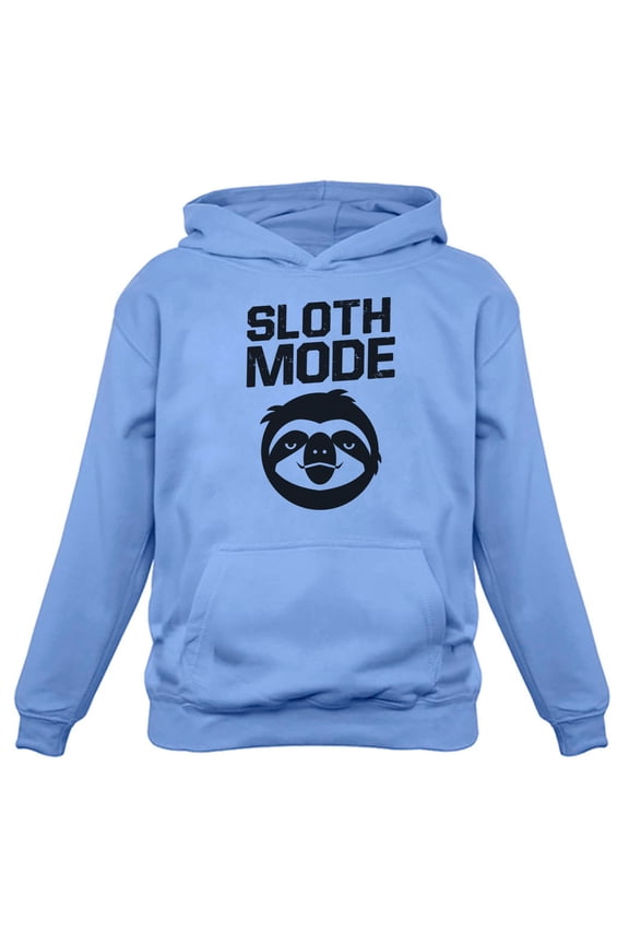 TeeStars Men's - Sloth Mode Hoodie Small California Blue