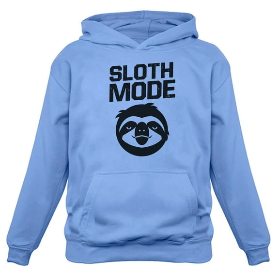 TeeStars Men's - Sloth Mode Hoodie X-Large California Blue