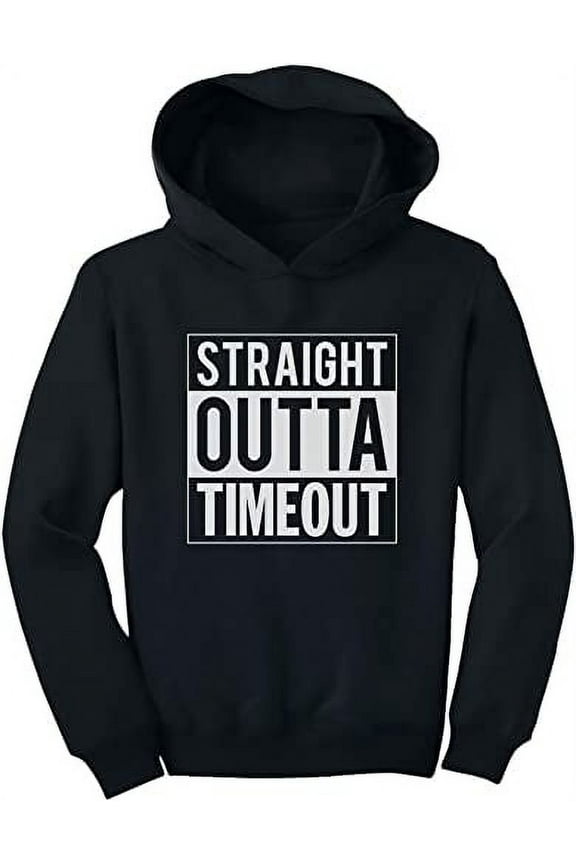 TeeStars - Straight Outta Timeout Funny Toddler Hoodie 4T Pink