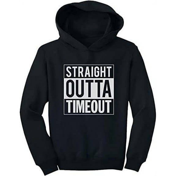 TeeStars - Straight Outta Timeout Funny Toddler Hoodie 5T Pink