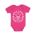 thumbnail image 1 of TeeStars Unisex- Son Of A Biker Baby Bodysuit Newborn Wow Pink, 1 of 1