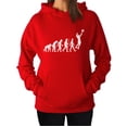 thumbnail image 1 of TeeStars - Volleyball Evolution - Gift for Volleyball Player Women Hoodie Small Red, 1 of 4
