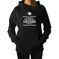 thumbnail image 1 of TeeStars Women's - Be Yourself Unless You Can Be A Unicorn Hoodie XX-Large Black, 1 of 2