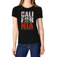 thumbnail image 1 of TeeStars Women's - California Republic T-Shirt Large Black, 1 of 4