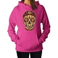 thumbnail image 1 of TeeStars Women's - Sugar Skull Diamond Hoodie X-Large Pink, 1 of 4
