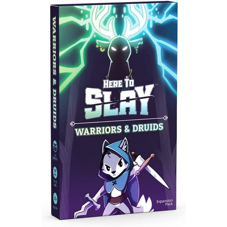 TeeTurtle Here to Slay Warriors & Druids Expansion Pack - Designed to be  Added to Your Here to Slay Base Game