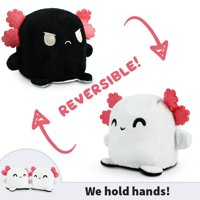 TeeTurtle Reversible Axolotl Plushmate Patented Design White