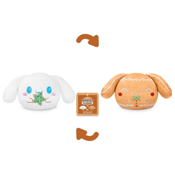 TeeTurtle Sanrio Gingerbread Cinnamoroll 4 Inch Reversible Plush Toy