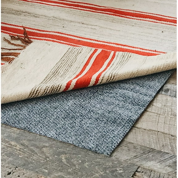 Teebaud 2' Round Non-skid, Non-slip Rug Underlay, 1/4" Thick, Safe for All Floors and Carpet