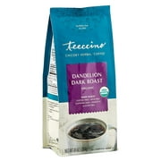 Teeccino Chicory Herbal Coffee, Dandelion Dark Roast, Dark Roast, 10 Ounce