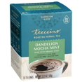 Teeccino Dandelion Mocha Mint Tea Caffeine Free, Roasted Herbal Tea with Prebiotics, 3x More