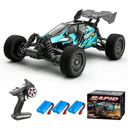 Teeggi 1/16 Fast RC Cars for Adults, Max 45mph Remote Control Car, Brushless Motor Electric Off Road RC Truck, 4WD High Speed Drift RC Car with 3 Lipo Batteries