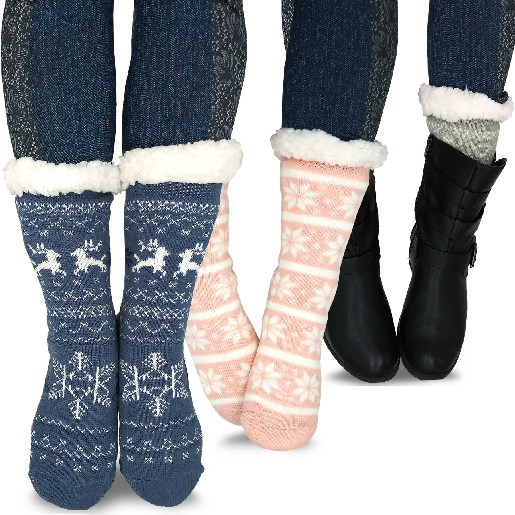 10 Pairs Winter Nordic Wool Blend Cashmere Thick Warm Knitted Thermal Crew Socks main image 1