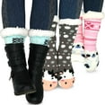 thumbnail image 1 of Teehee Womens Soft Premium Thermal Double Layer Crew Socks 3-Pack (9-11, Animal Dog Bear), 1 of 8
