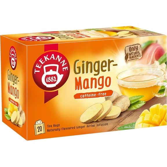 Teekanne Herbal Tea Ginger Mango 20 Bags Pack of 10