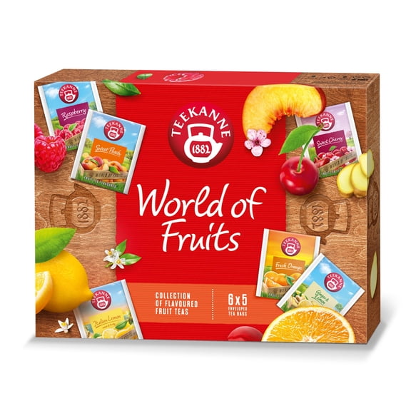 Teekanne World of Fruits Tea Collection Box, 30 Tea Bags