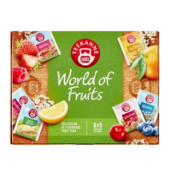 Teekanne tea WORLD OF FRUITS Variety Set- Gift box- 30 tea bags /1 box